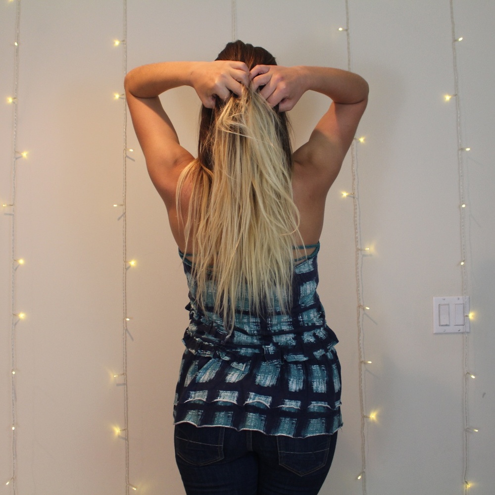 Strappy Ice Blue Tank Top